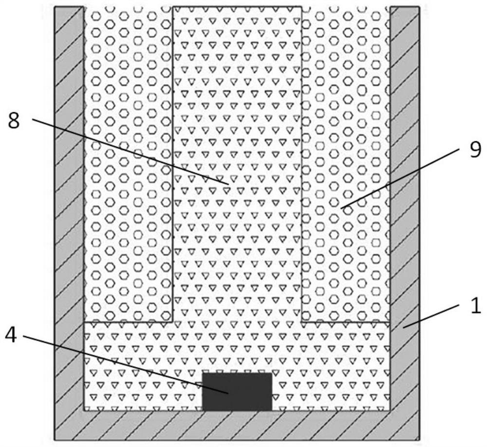 Method for reducing sapphire crystal growth defects and sapphire crystal growth furnace