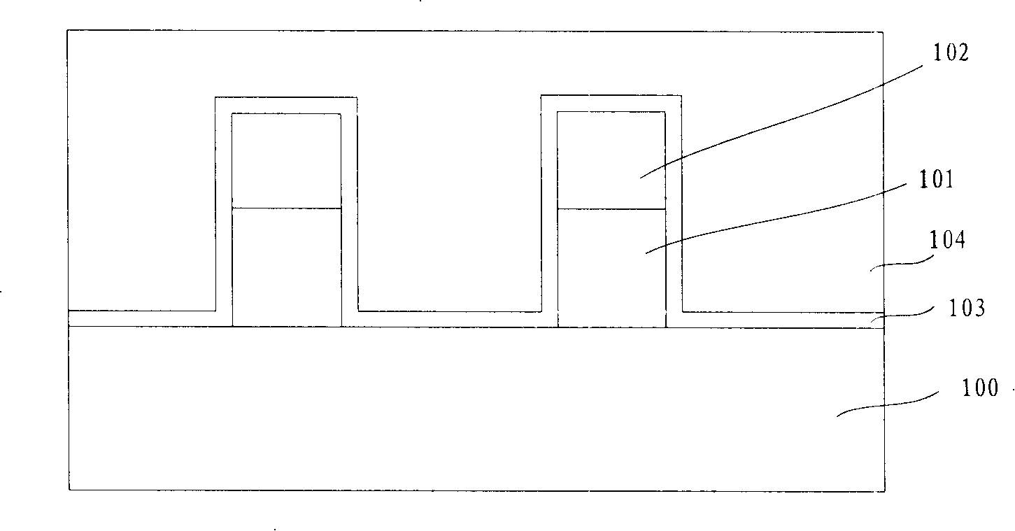 Production method of self-aligning contact hole