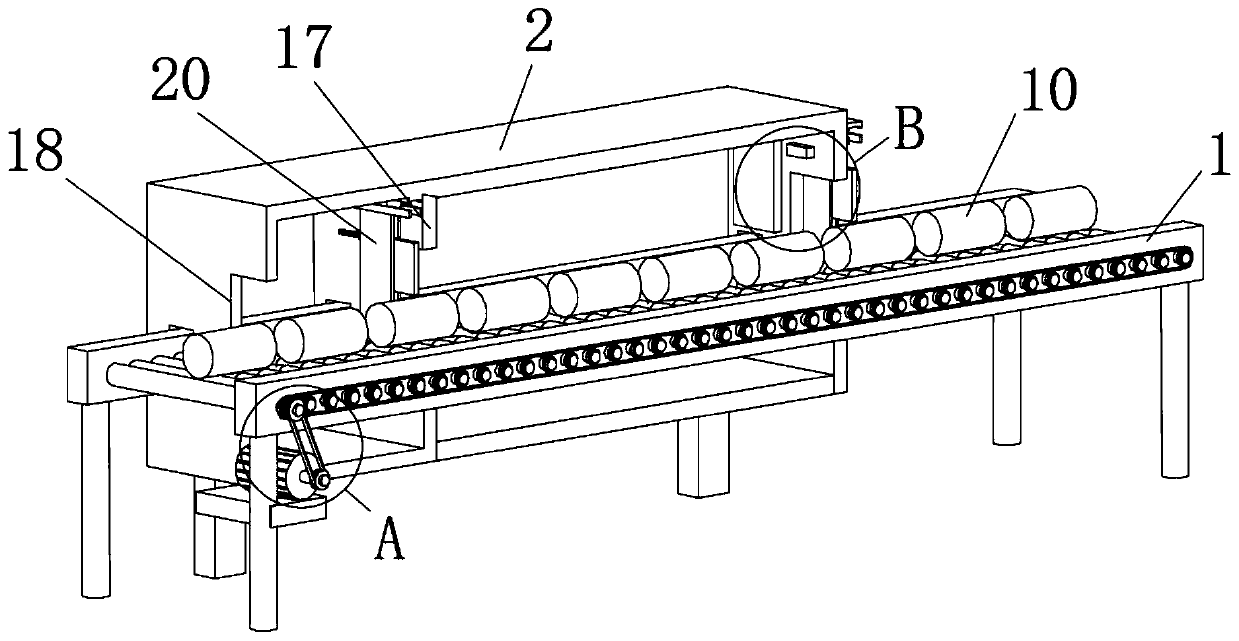 Metal heat treatment furnace capable of achieving continuous feeding conveniently