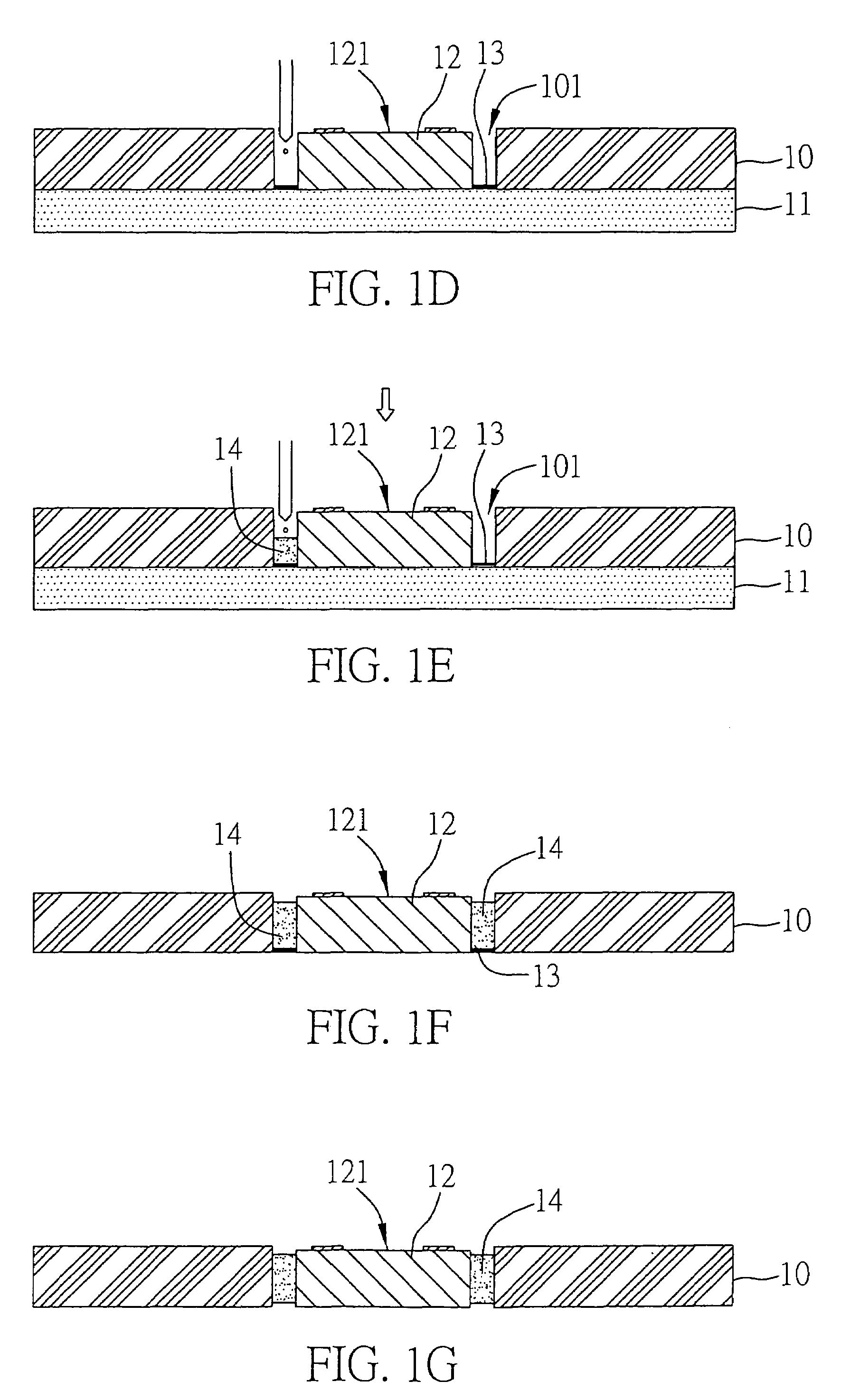 Method of embedding semiconductor element in carrier and embedded structure thereof