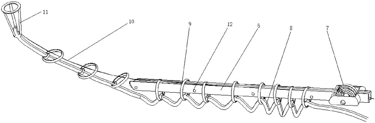 Winding device between mother-son unmanned aerial vehicles