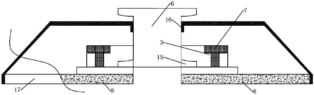 Novel sleeper component protecting cover