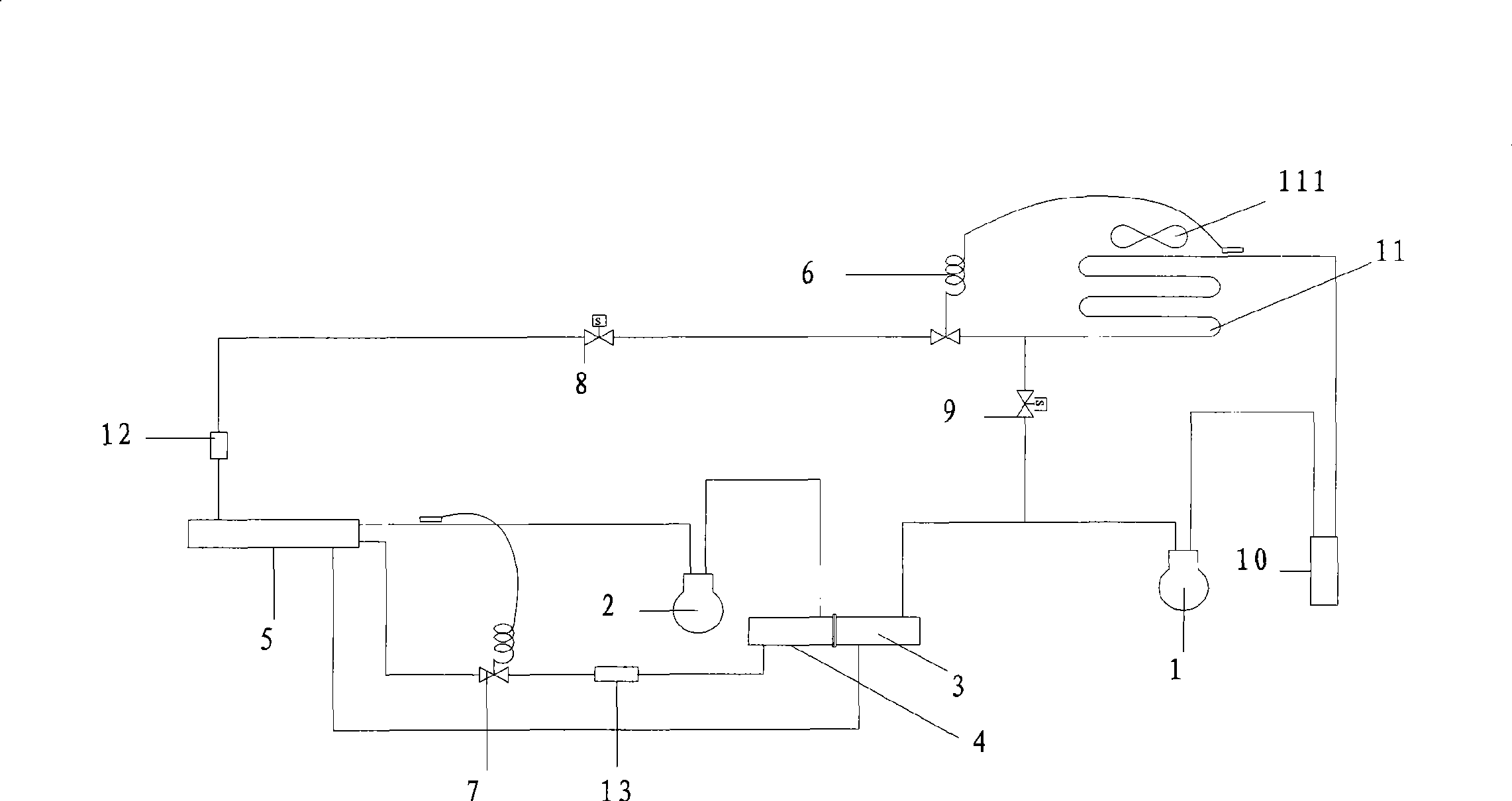 Hot water unit of overlapping air source high-temperature heat pump