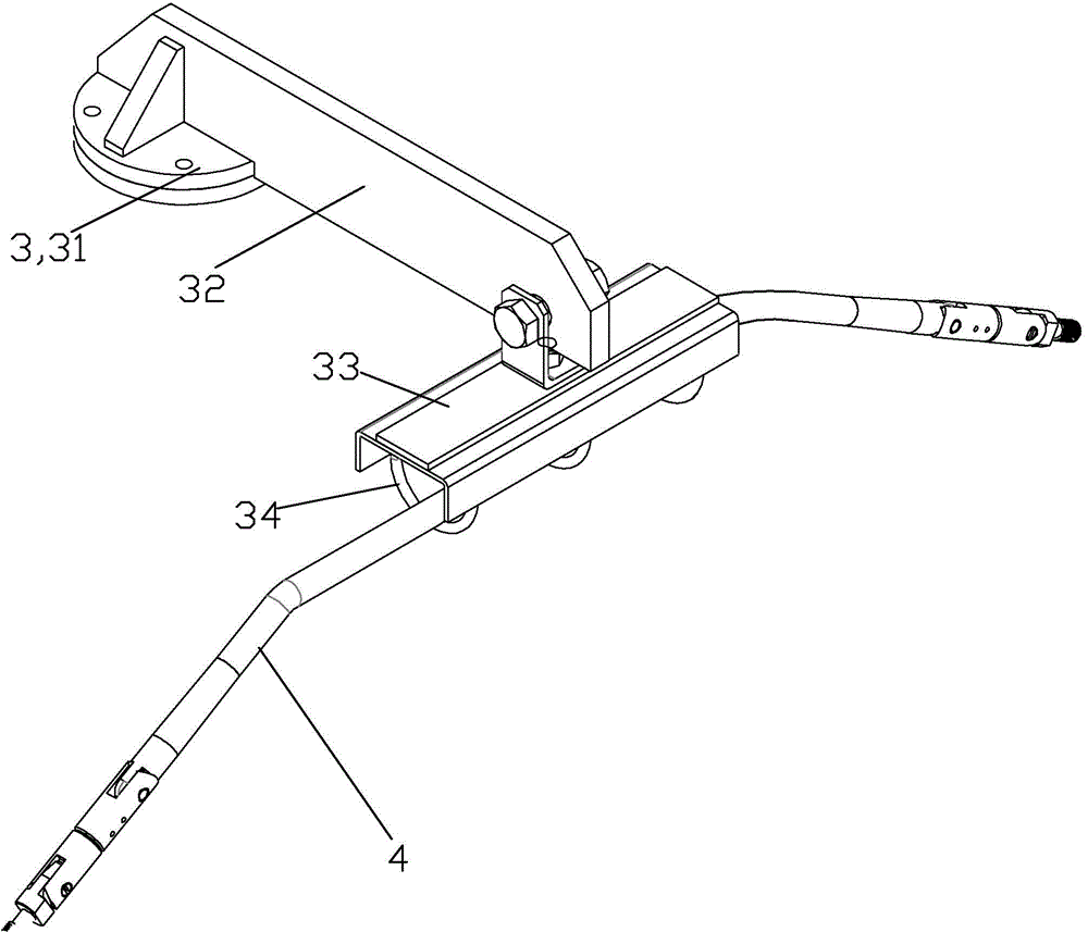 10KV bypass cable overhead laying street crossing apparatus