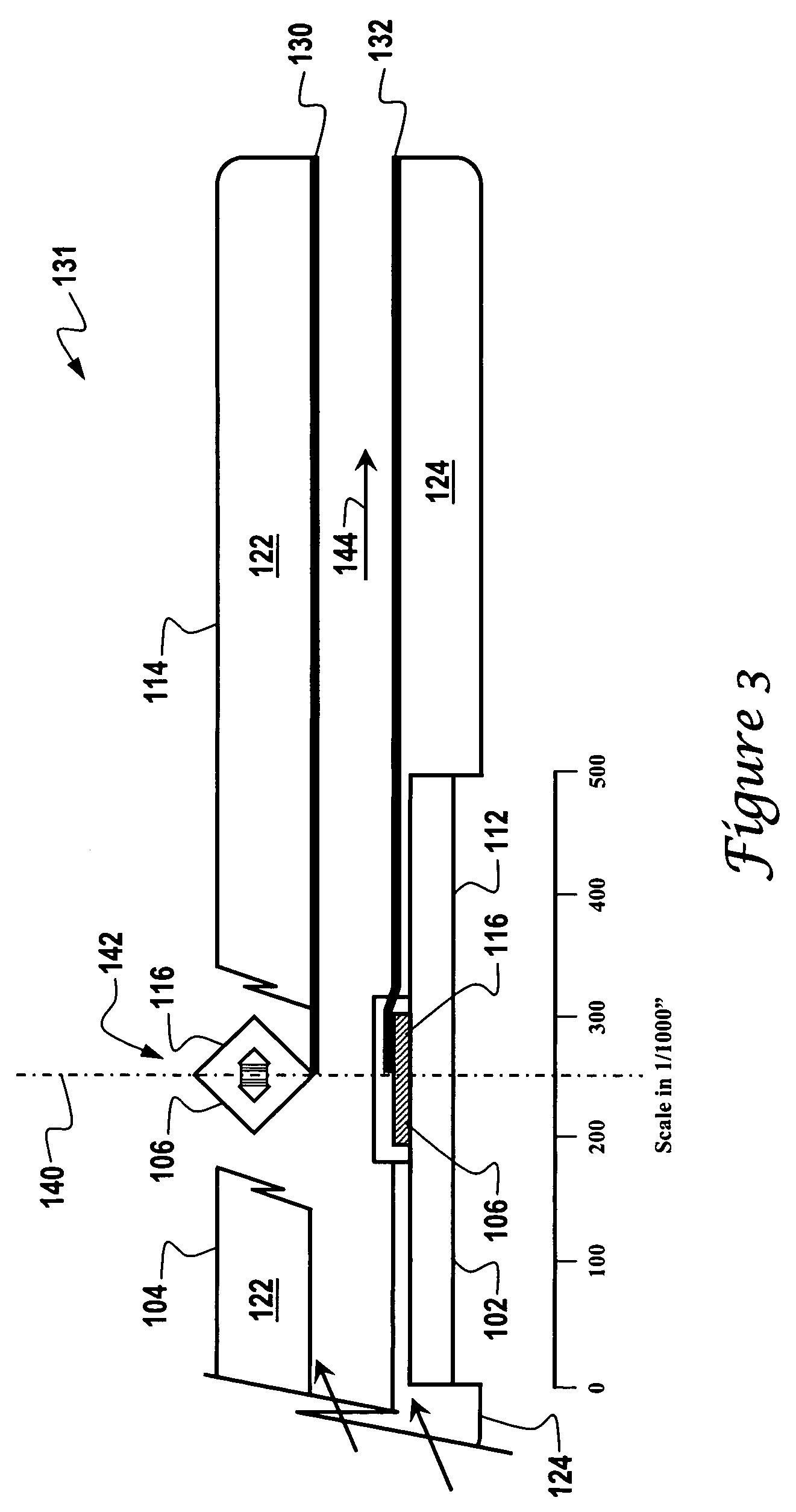 Flow sensor with self-aligned flow channel