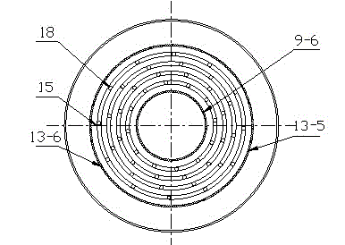 Integrated rotary radiation preheating mixing type heat recovery device with smoke chilling function