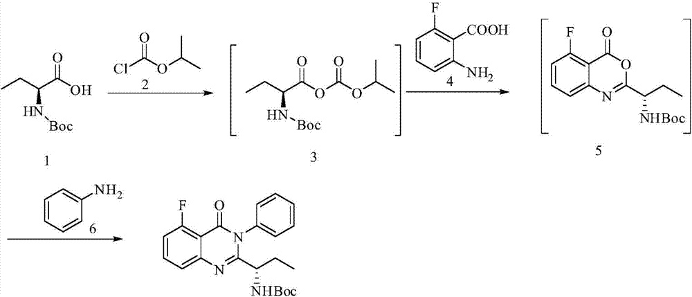 Preparation method of Idelalisib intermediate