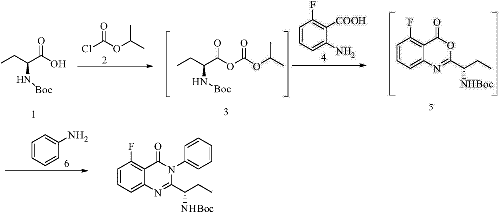 Preparation method of Idelalisib intermediate