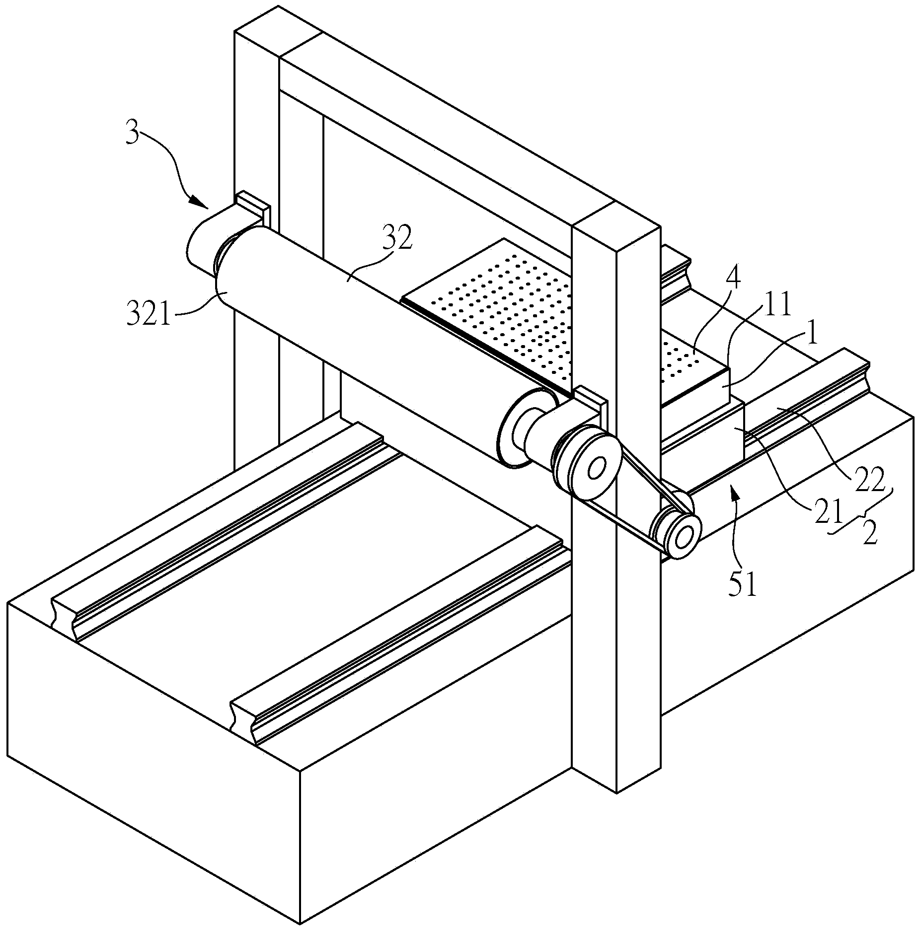 Device for forming circuit on touch panel and circuit forming method