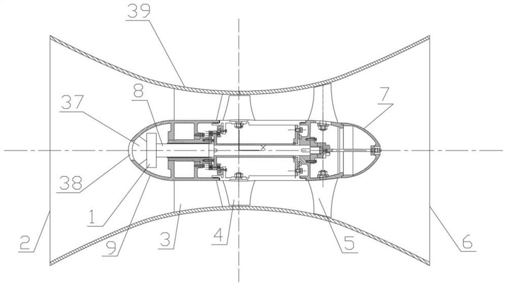 Single-axis variable-speed two-stage asynchronous heart pump with differential term iterative curve flow channel and its application method