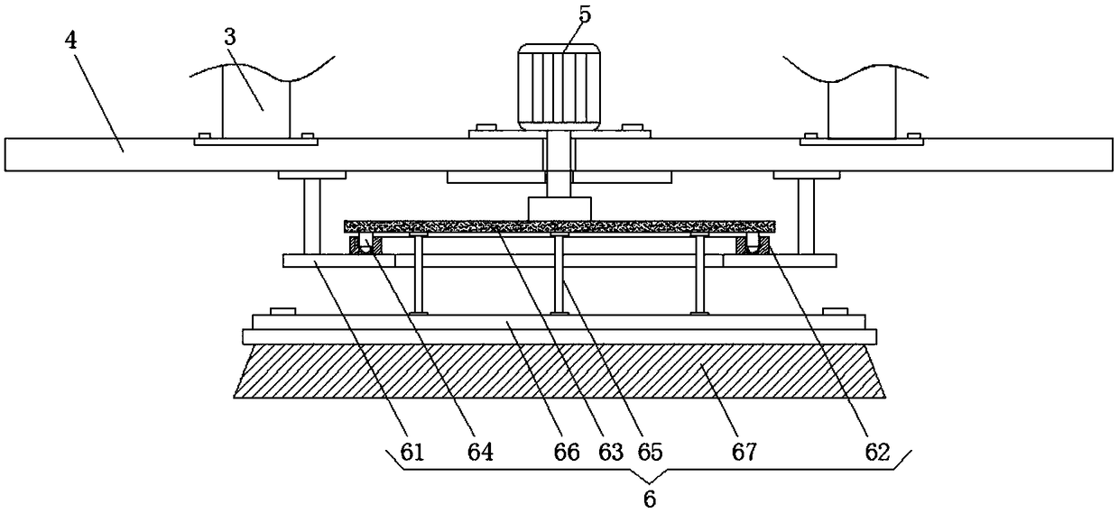 Square ground mat rotary washing equipment for homes