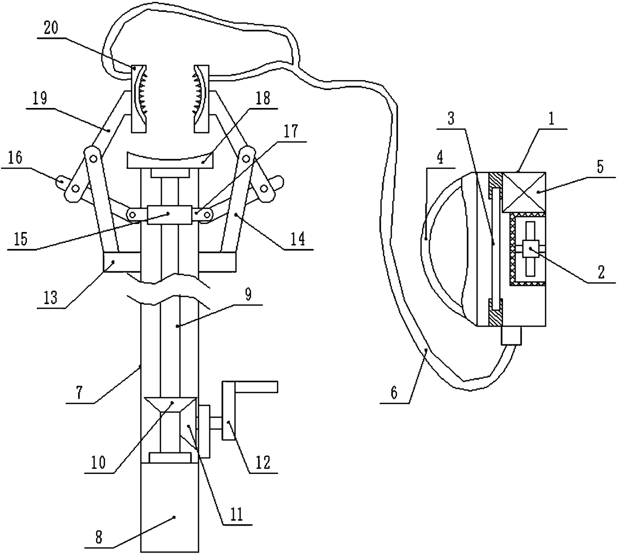 Rotary power overhead transmission line deicing device