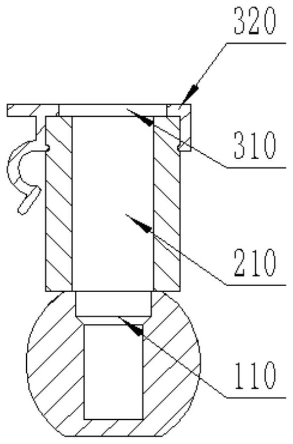 In-situ replacement type auxiliary embedded parts