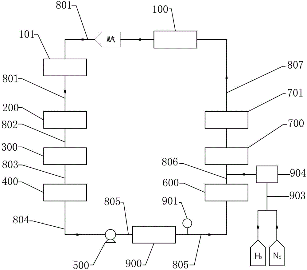 Device and method for preparing high-purity ammonia by regeneration of ammonia-contained tail gas of electronic industry