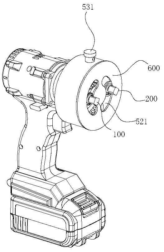 Adjustable small-spacing double-end impact fastening device