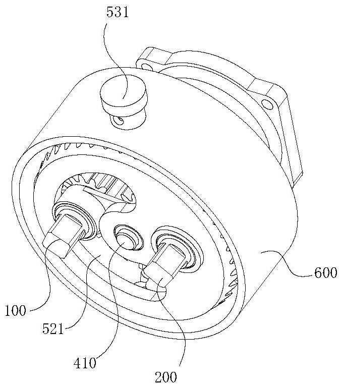 Adjustable small-spacing double-end impact fastening device