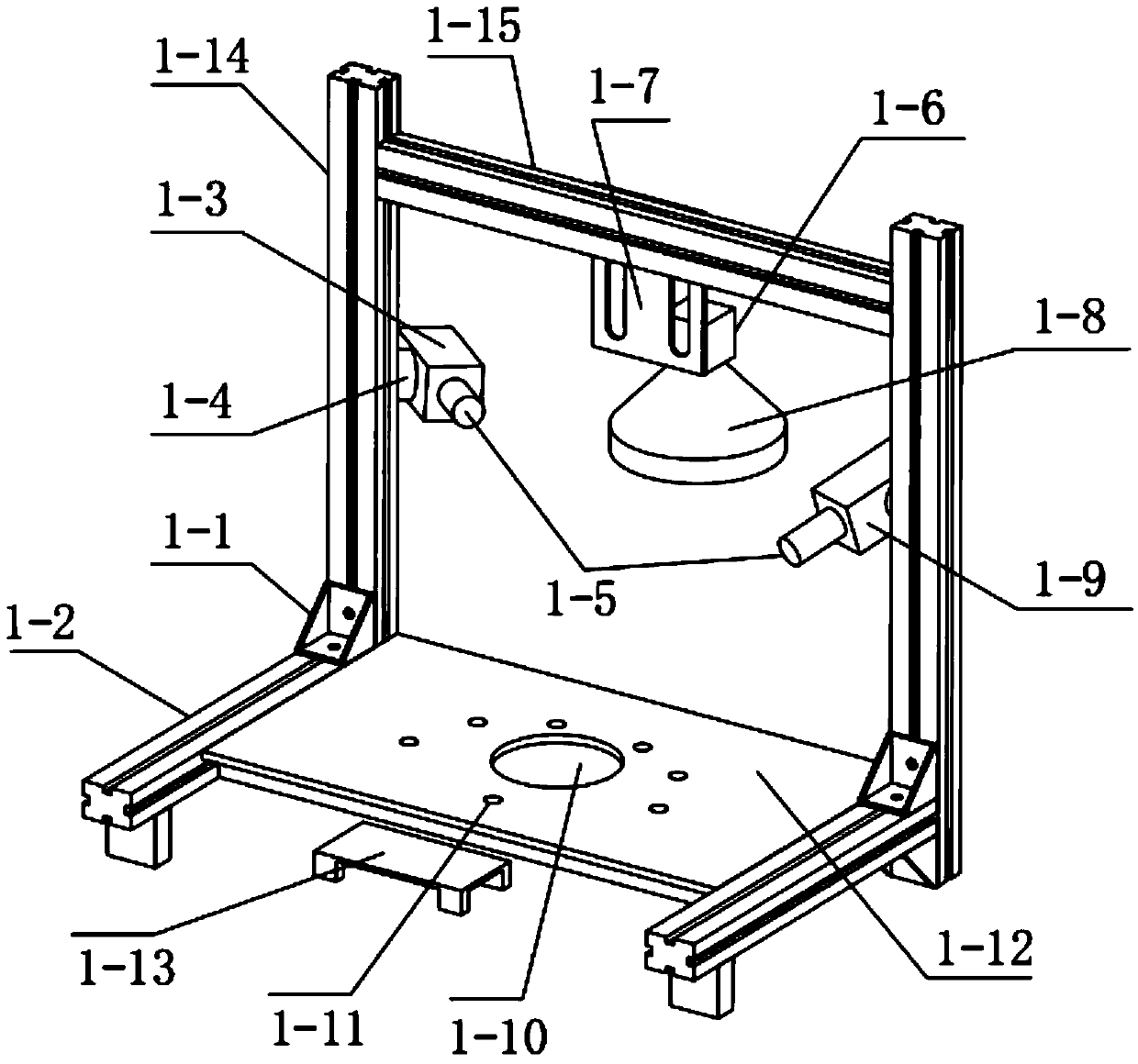 Butterfly spring three-dimensional size automatic measuring system and measuring method based on machine vision