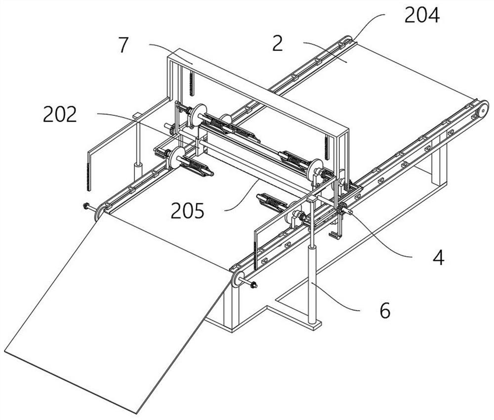 Automatic packaging device based on doubling thread cloth roll