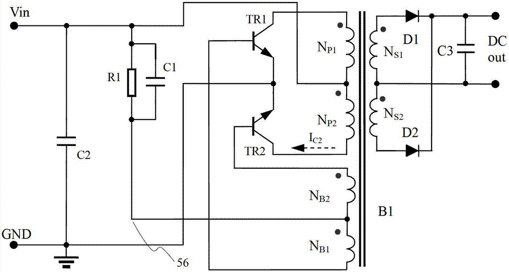 Short-circuit protection method for self-excitation push-pull type convertor