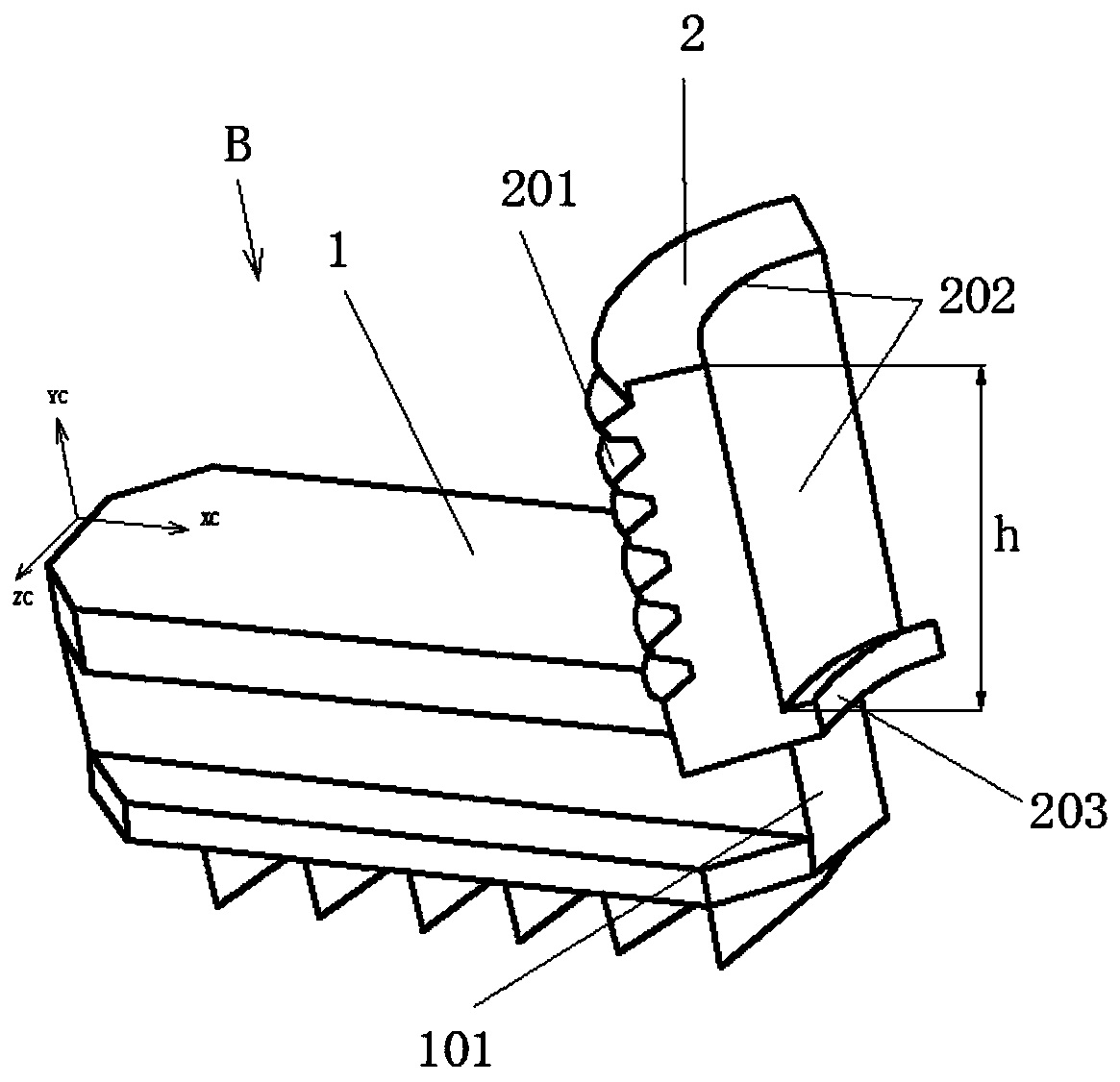 Soft three jaws with thread