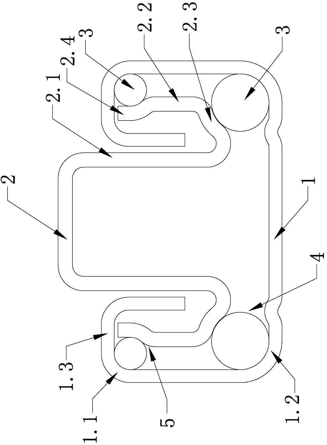 A slide rail for a vehicle seat