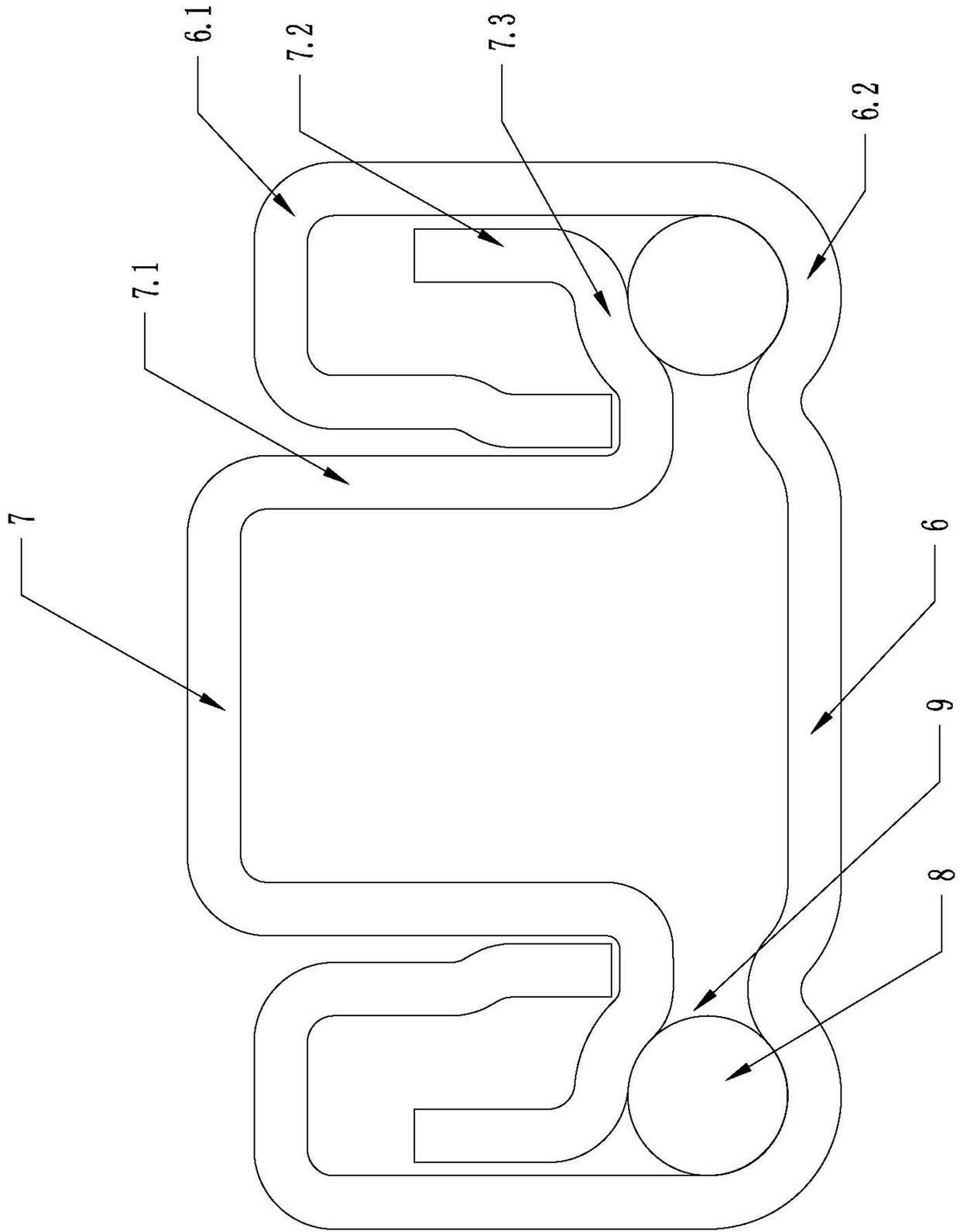 A slide rail for a vehicle seat