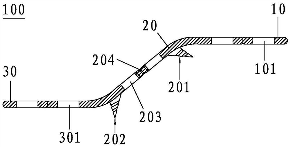 Special component for posterior cervical single-door laminectomy