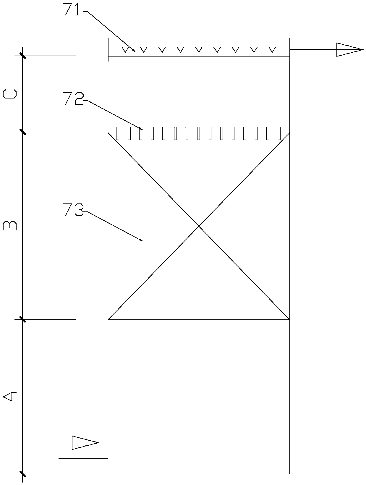 Reeling waste water deep treating method and apparatus