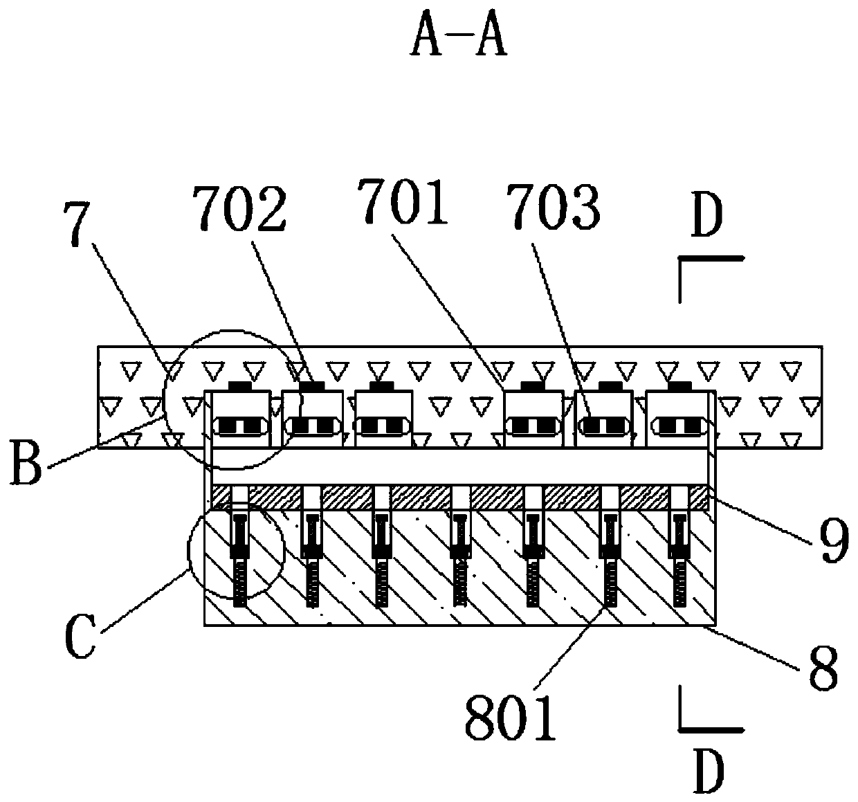 Furniture lamp detection device with intelligent detection mark