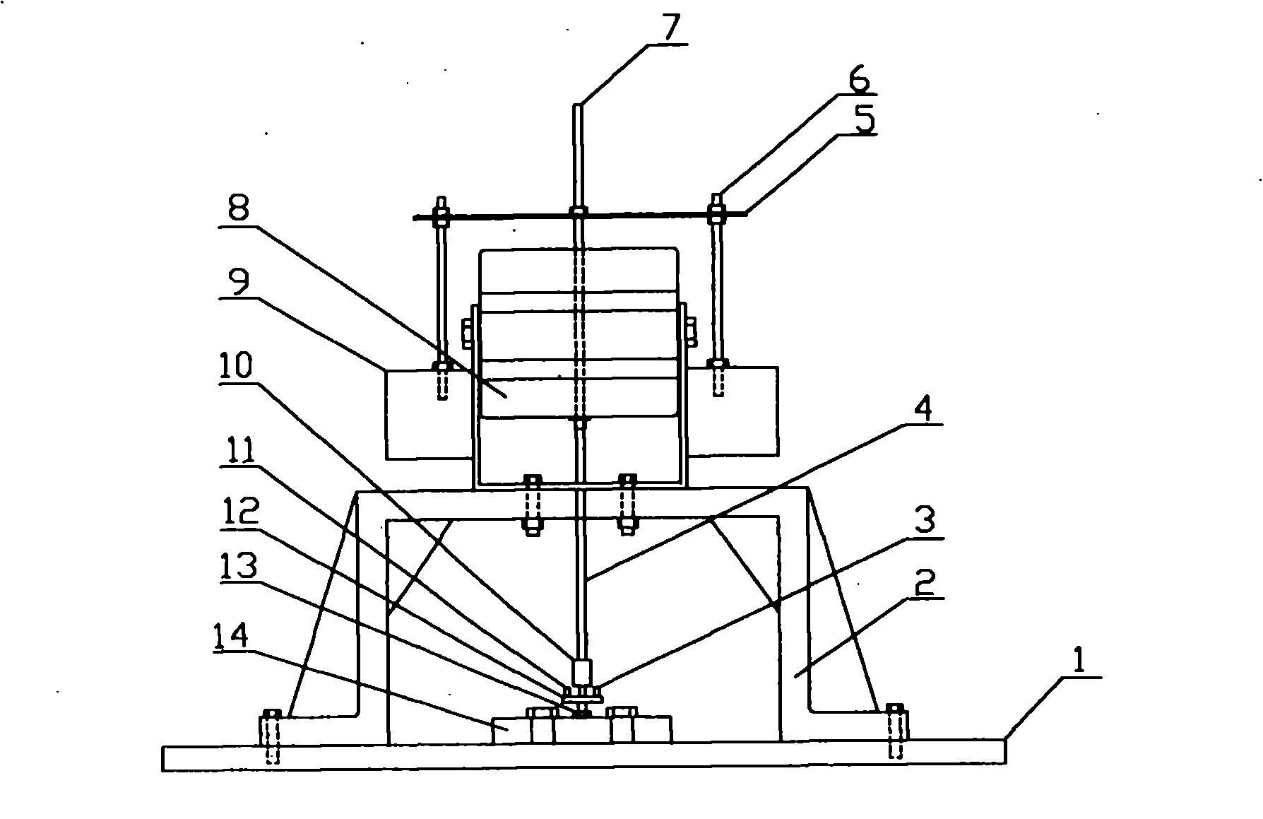 Device and method for testing dynamic characteristic of combined surface