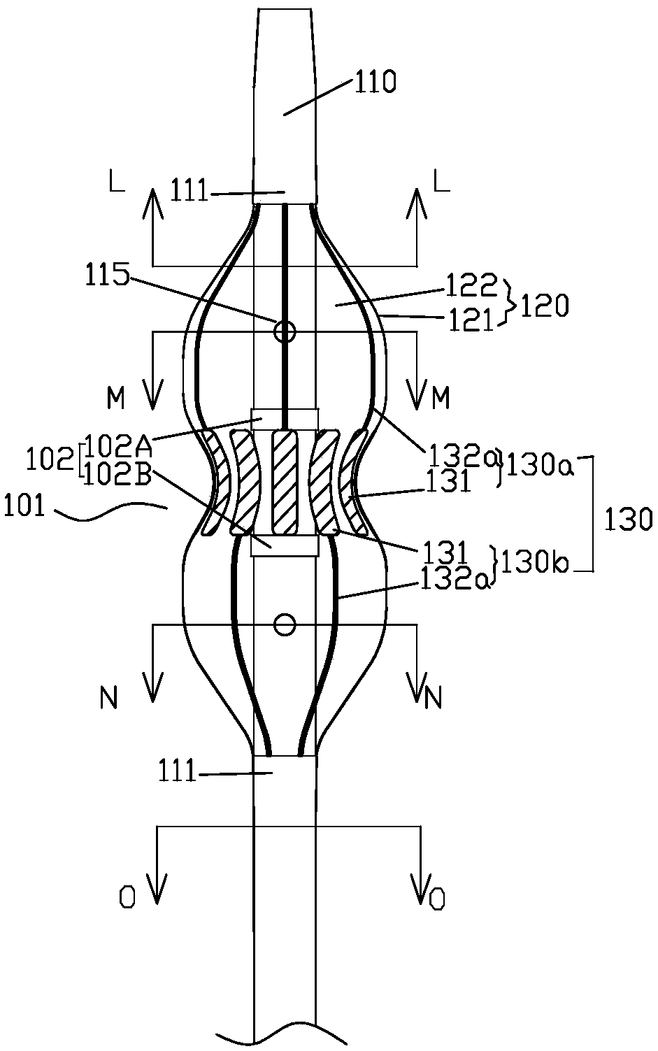 Transcatheter interventional atrial septostomy device