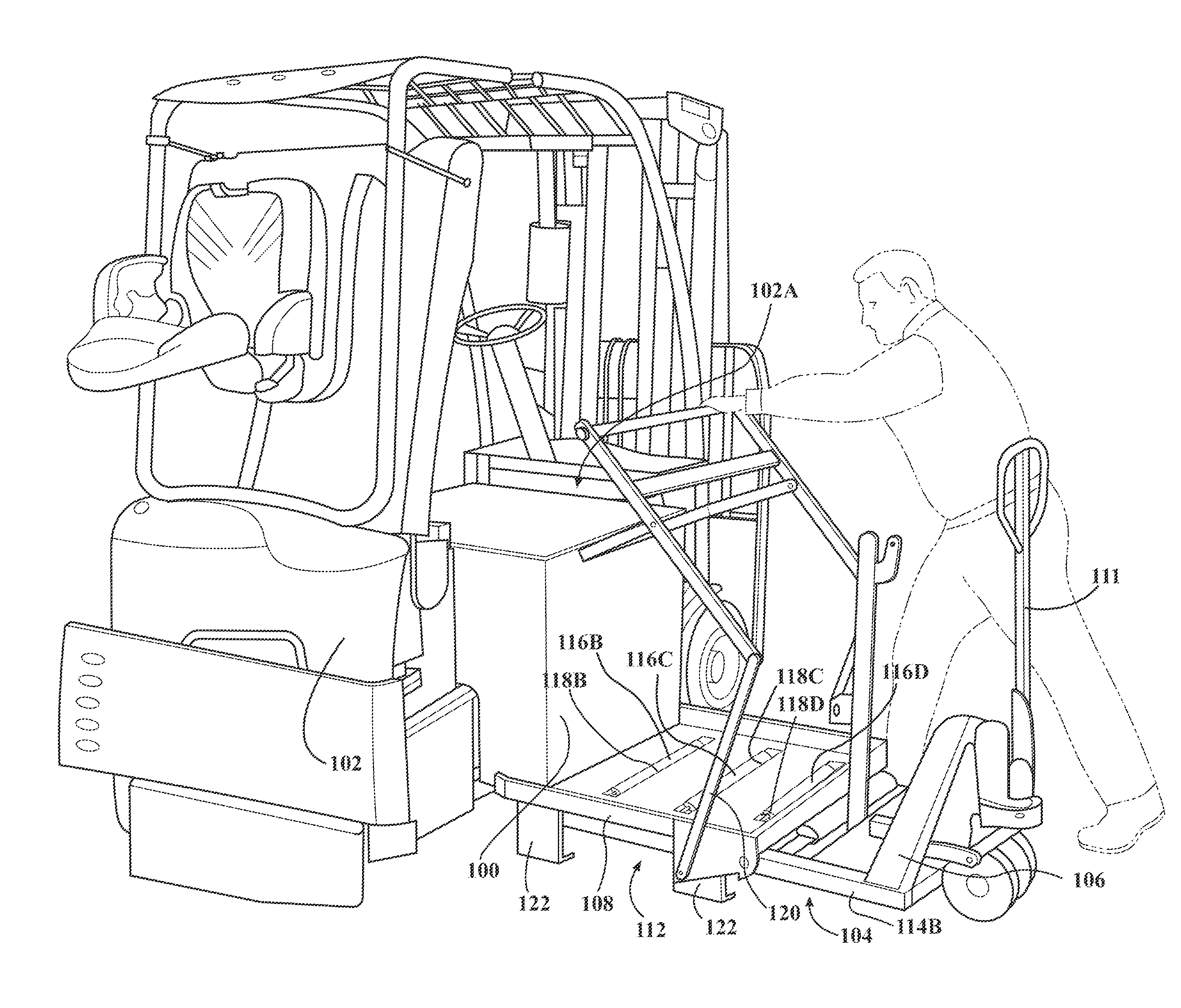 Battery transfer apparatus