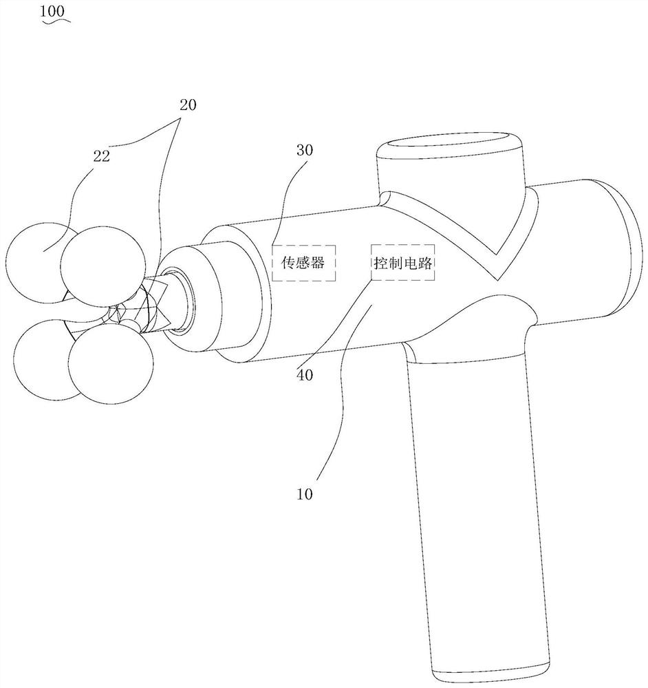 Massage device, control method of massage device, electronic equipment and computer readable storage medium