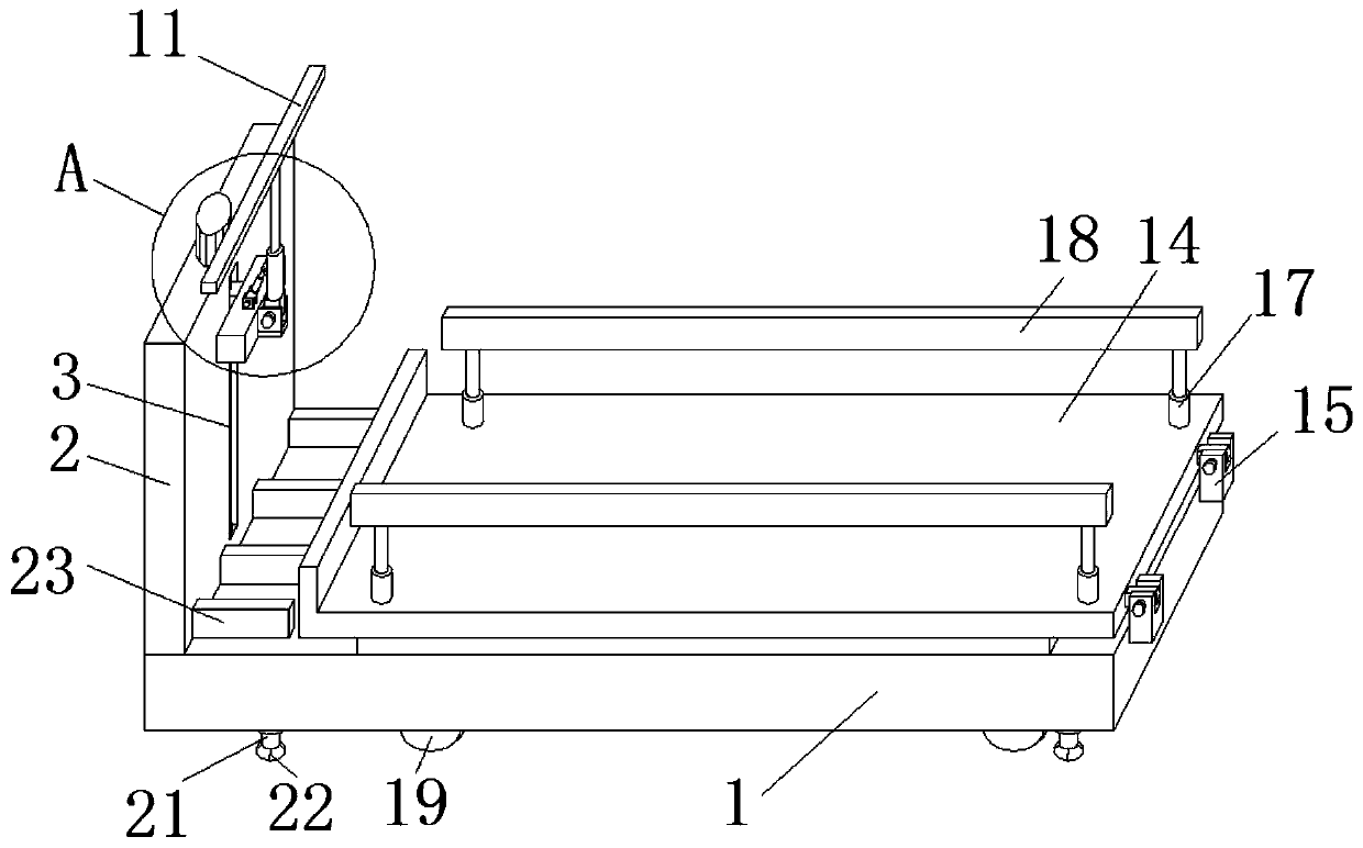 A transfer vehicle convenient for loading and unloading goods in intelligent manufacturing industry