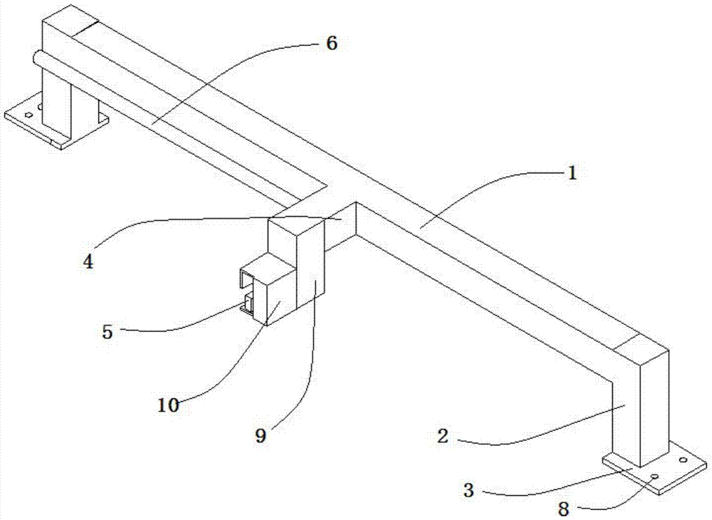 A photoelectric switch control device for stack jacking for anode plates