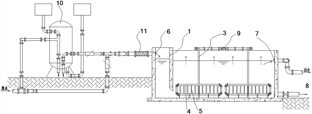 Aeration device and underground water treatment process