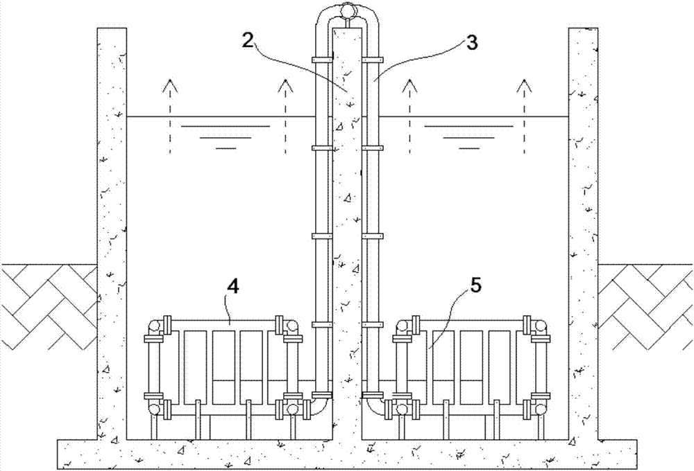 Aeration device and underground water treatment process