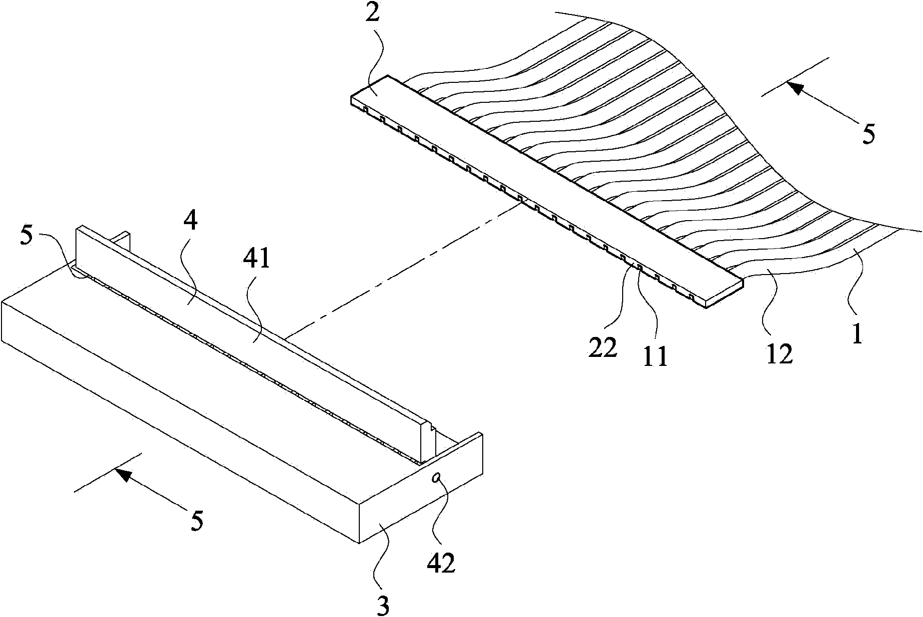 Wire rod plugging structure