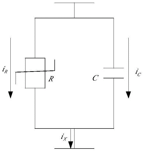 Metal oxide arrester resistance current extracting method and device