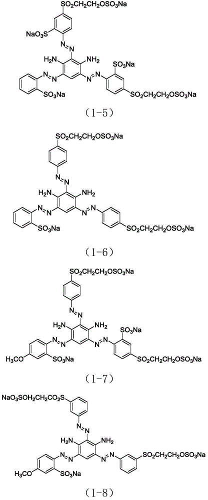 Yellowish-brown reactive dye and preparation method thereof