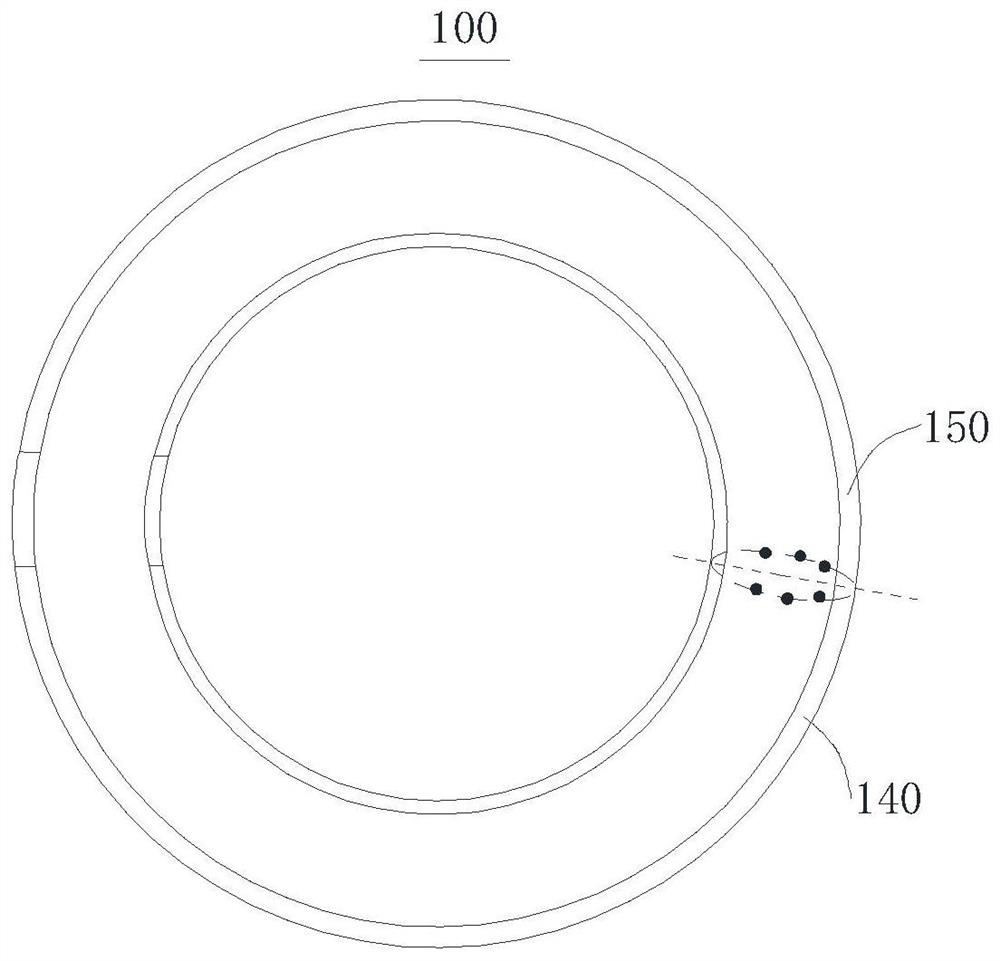 Annular joint device for facilitating rust removal by laser cleaning machine