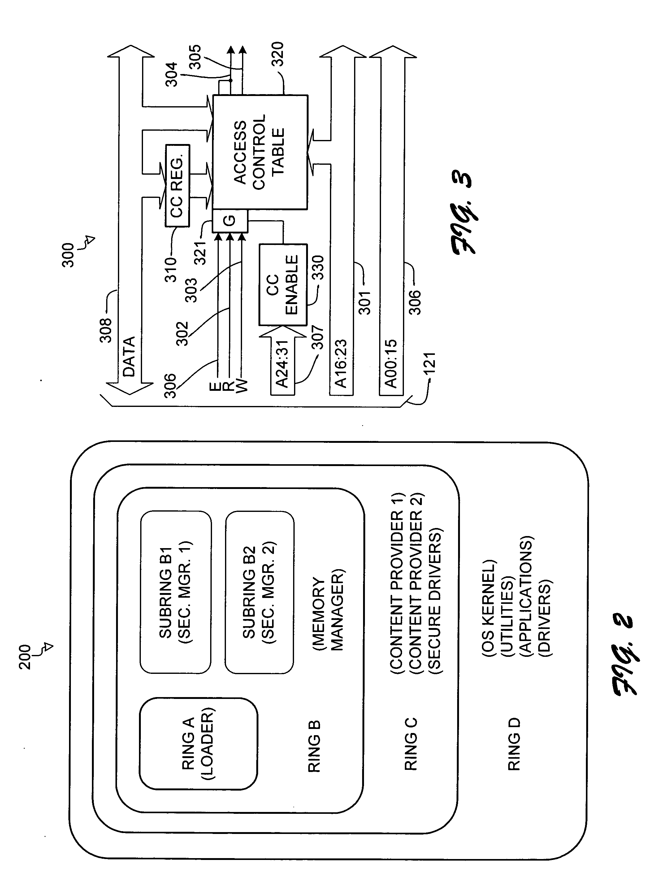 Hierarchical trusted code for content protection in computers