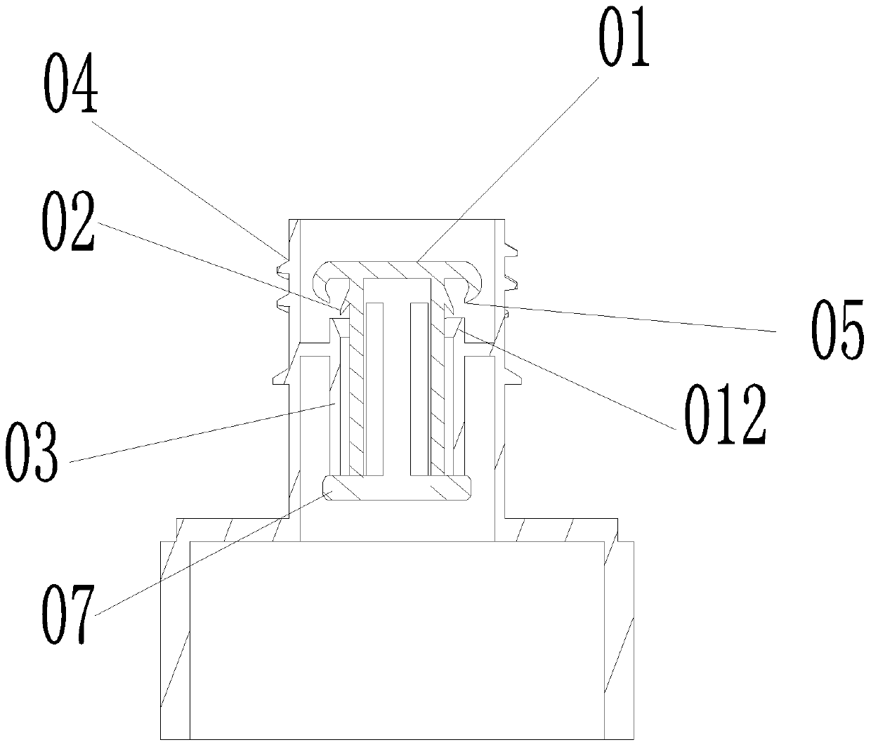 A water-absorbing non-leaking bottle mouth assembly