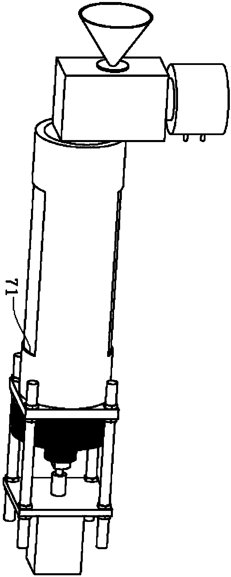 Piston-driven charge structure of the laser-chemical combined propeller