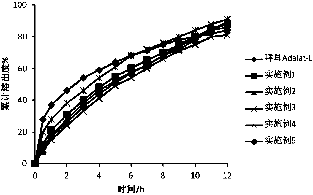 Nifedipine micro-porous osmotic pump particle and preparation method thereof