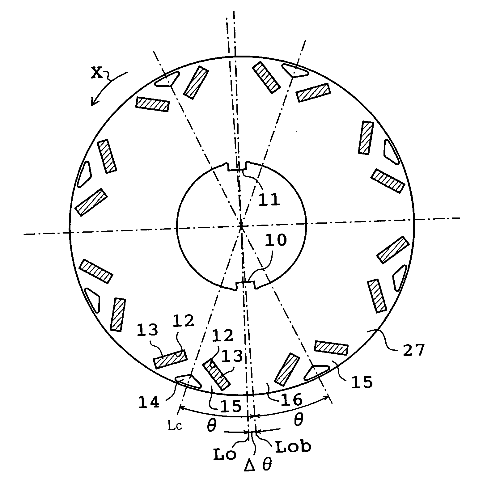 Rotor for reluctance type rotating machine