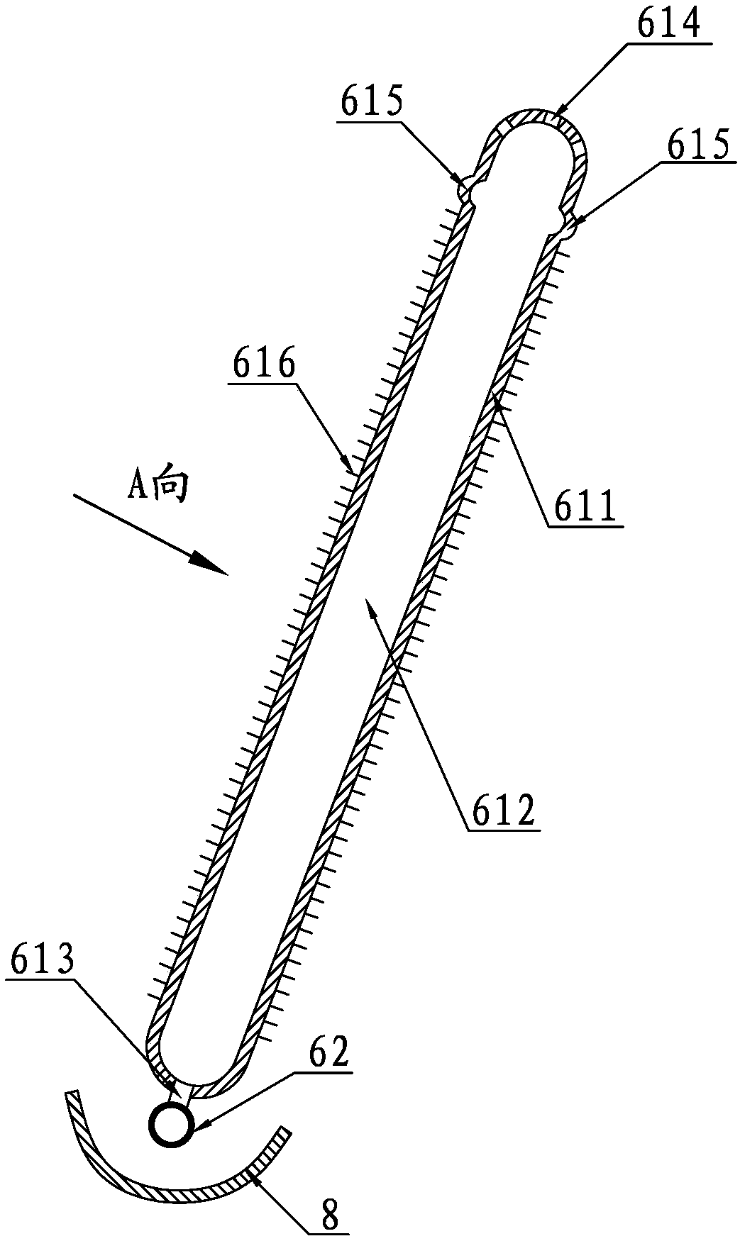 Hyperbolic natural ventilation cooling tower with cold condensation liquid concentration demisting function