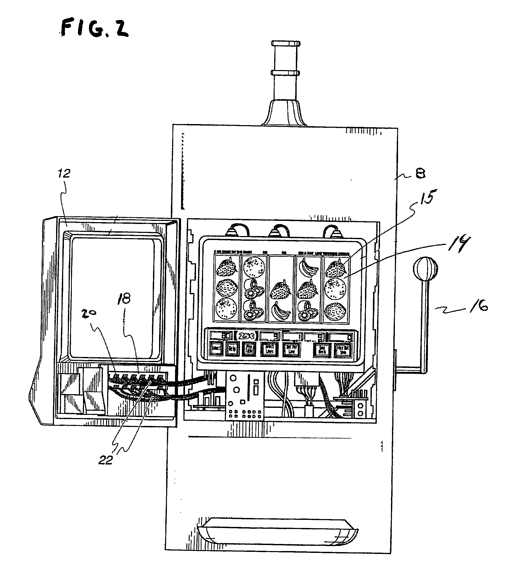 Repeat spin button device for a gaming machine