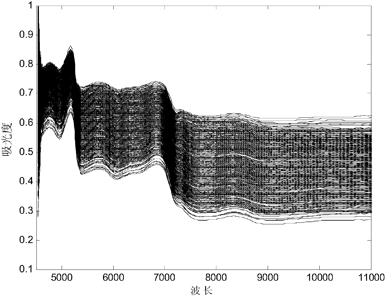 Non-linear modeling method based on near infrared spectroscopy and system thereof