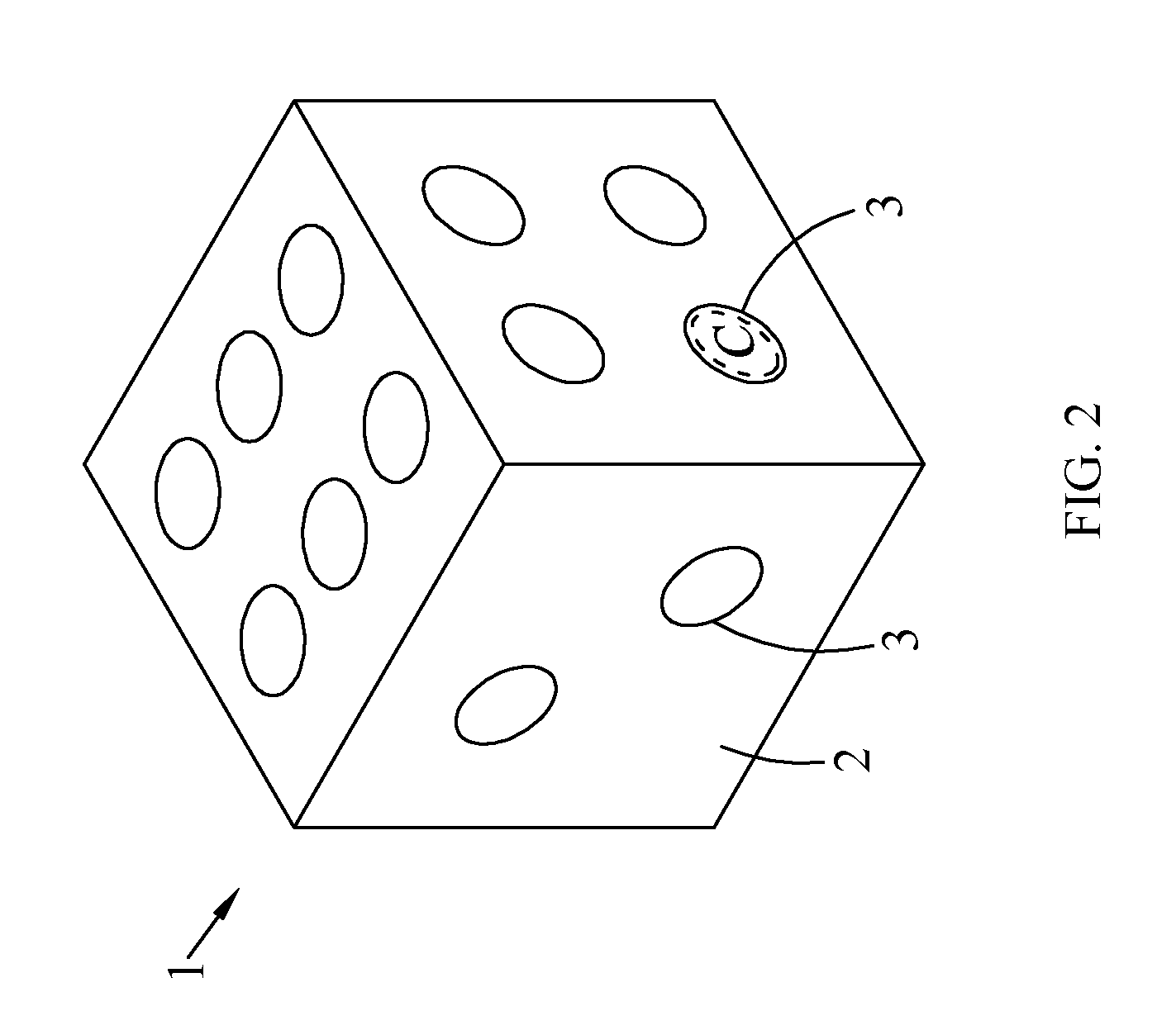 Dice with RFID tags and dice recognizing system for recognizing dice with RFID tags